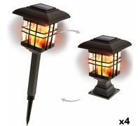 Set di picchetti solari da giardino Aktive Plastica 13,5 x 46 x 13,5 cm [4 Un