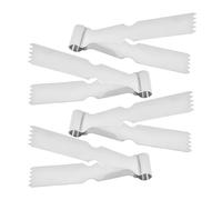 Set di piccole pinze da cucina - 4 pinzette in acciaio per panettieri | per croste, biscotti e dolci delicati - Attrezzature essenziali per uso professionale e professionale