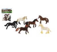 Set di piccoli cavallini in plastica 6 pz (6-7 cm)