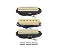 Set di pickup Alnico 5 da 3 pezzi, doppi binari e pickup a bobina singola, neri per chitarra elettrica SSS