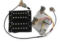 Set di pickup Humbucker di alta qualità con manico e ponte con cablaggio 4C e interruttore push-pull per chitarra elettrica Gibson Epiphone (telaio nero)