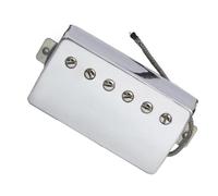 Set di pickup Humbucker per chitarra, copertura in metallo cromato, base in rame bianco, parti per chitarra Pickup Professionale Per Chitarra Elettrica (Color : Bridge)