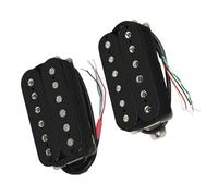 Set di pickup Humbucker per chitarra elettrica nera da 2 pezzi, piastra di base in rame-nichel Pickup Professionale Per Chitarra Elettrica