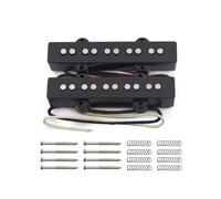 Set di pickup per basso jazz a 5 corde, collo 9,6 K e ponte 11,1 K, in Alnico, 5 pickup per basso jazz a 5 corde di ricambio (collo e ponte)