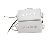 Set di pickup per basso PB a 4 corde, magneti in ceramica a doppia bobina per un suono preciso, accessori per basso elettrico per prestazioni professionali, per basso, bianco, come descritto