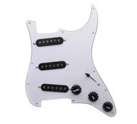 Set di pickup per battipenna pre-cablato Battipenna Per Chitarra Elettrica Precablato Caricato SSS Con Pickup E Gruppo Scratchplate Bianco 3 Pickup Single Coil (Color : 9)