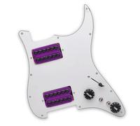Set di pickup per battipenna pre-cablato Battipenna Precablato Caricato HH Battipenna Per Chitarra HH Battipenna Per Chitarra Elettrica Interruttore A 3 Vie 11 Fori Per Viti(5)