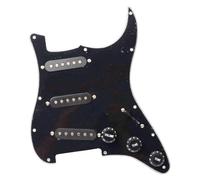 Set di pickup per battipenna pre-cablato Circuito Di Assemblaggio Del Circuito Della Copertura Anteriore Del Battipenna Per Chitarra Elettrica Singola ST/SQ Di Fascia Alta Colore Zebrato Bianco E Ne