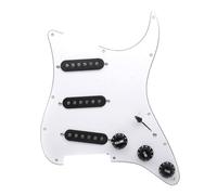 Set di pickup per battipenna pre-cablato Circuito Di Assemblaggio Del Circuito Della Copertura Anteriore Del Battipenna Per Chitarra Elettrica Singola ST / SQ Di Fascia Alta Colore Zebrato Bianco E Ne