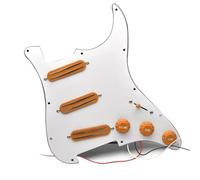 Set di pickup per battipenna pre-cablato Gruppo Pannello Pickup Singolo Per Chitarra Elettrica ST Piccolo Pannello Pickup Mini Pickup A Doppia Traccia 500k(Color:2)