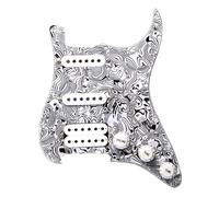 Set di pickup per battipenna pre-cablato Pannello Per Chitarra Elettrica Con Battipenna Per Chitarra Elettrica Singolo Singolo Doppio ST/SQ, Coperchio Anteriore, Gruppo Circuito Pickup(Color:7)