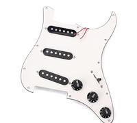 Set di pickup per battipenna pre-cablato Parte Per Chitarra Elettrica SSS A 3 Strati Gruppo Battipenna Pickup Caricato Precablato Bianco