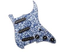 Set di pickup per battipenna pre-cablato Pickup SSS 11 Fori 3 Strati Battipenna Per Chitarra Elettrica Caricato Piastra Antigraffio Precablata Per Set Chitarra Elettrica ST(3/4)