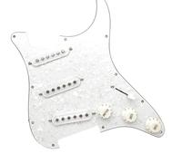 Set di pickup per battipenna pre-cablato ST/SQ Battipenna Singolo Per Chitarra Elettrica Coperchio Anteriore Gruppo Circuito Circuito Pickup Pannello Chitarra Bianco P(W p)