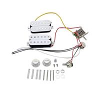 Set di pickup per chitarra elettrica HH Styles Pickup Set con cablaggio precablato e potenziometro da 250 K per pickup elettrico a più toni con pre pickup