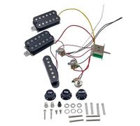 Set di pickup per chitarra elettrica HSH Styles Pickup con cablaggio precablato e potenziometro da 250 K per pickup HSH a toni multipli