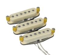 Set di pickup single coil Alnico 5 avvolti a mano, tono Blues & Rock, pickup for chitarra elettrica Vintage ST SSS(Cream Set)