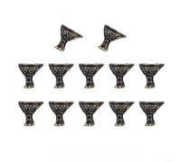 Set di piedini in lega di zinco, 12 pezzi, per baule in legno, scatole per gioielli, scatole degli attrezzi, scatole per tesori, vassoi per profumi e oggetti decorativi