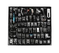 Set di piedini per pressa per macchina da cucire, Accessori completi, Kit di componenti, 62 pezzi for cucito creativo per Babylock, Singer, Elna