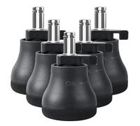 Set di piedini rotondi per sedia da ufficio, 5-11 mm x 23 mm, con feltrini, protezione per pavimento, facile installazione, compatibili con sedie da scrivania