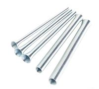 Set di piegatubi a molla con 5 misure per tubi in rame e alluminio utilizzati in aria condizionata e refrigerazione, adatto per tubi a parete sottile da 1/4 a 5/8