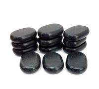 Set Di Pietre Calde In Basalto Royal Massage 12 Pezzi Medio Nero Spa