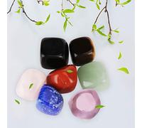 Set di Pietre Curative di , 7 Pietre Energetiche Naturali | Include bilanciamento dei chakra, materiale agata, vari colori, per la decorazione domestica, amplificazione energetica
