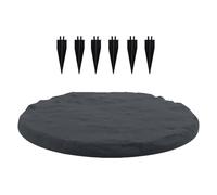 Set di pietre decorative per vialetti da giardino con ganci di base per terrazza, prato, giochi, sentieri del giardino, elemento di design per vialetti, superfici e spazi esterni