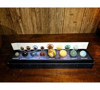 Set di Pietre degli 8 Pianeti Scatola Regalo Collezione Minerali Astrologia Astronomia