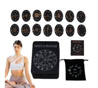 Set di pietre di glifi, set di rune di streghe Guida inclusa