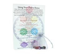 Set Di Pietre Healing Chakra Crystal 7 Pietre Levigate Reiki Naturali