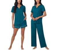 Set Di Pigiama Da Donna Carole Hochman Midnight 3 Pezzi, Teal, Piccolo