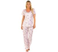 Set Di Pigiama Da Donna In Jersey Silkyknit A Maniche Corta La Marquise Orchid