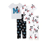 Set Di Pigiama In Cotone Per Bambini Disney Mickey A 4 Pezzi, M Per Mickey, 2T