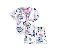 Set Di Pigiama Minnie Mouse Per Ragazze In 2 Pezzi - Top Con Colletto E Bottoni