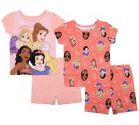 Disney Neonato/Piccolo/Grande Ragazze' Principessa Set Pigiama 4-Piece Cotone