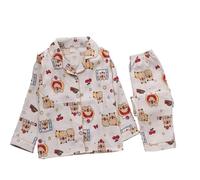 Set di Pigiama per Bambini con Capibara, Maglietta a Maniche Lunghe e Pantaloni per la Primavera e l'autunno, Abbigliamento da casa per Ragazzi e Ragazze con Cartoni Animati,Style 1,100cm