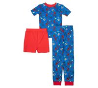 Set Di Pigiama Per Ragazzi Spider-Man A 3 Pezzi, Poliestere Spandex, Marvel...