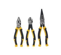 Set Di Pince DeWALT 3 Pezzi Diagonale A Becco Lungo E Combinato DHT082813