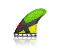 Set di pinne da surf WCT Honeycomb Rasta Thruster (medio), 3 pezzi