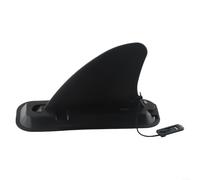 Set di pinne staccabili con base per longboard gonfiabile e tavola da surf e stand up paddle, design a sgancio rapido, colore nero