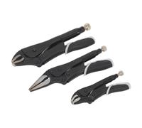 Set Di Pinze A Blocco Sealey 3 Pezzi Con Rilascio Rapido - Serie Nera AK6863B