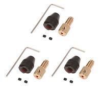 Set di pinze a molla 2,3 mm/3,17 mm/5 mm metallo motore elettrico albero trapano mandrino fissaggio esagonale trapano mandrino adattatore tornio strumento di fresatura (colore: 2)