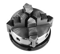 Set di pinze a molla a 3/4 ganasce per tornio in acciaio e legno, mandrino manuale autocentrante da 50 mm e 63 mm, strumento per tornio fai da te in metallo e legno (K02-50)