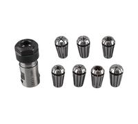 Set di pinze a molla da 7 pezzi, asta di estensione del supporto dell'albero motore ER11 da 5 mm Set di pinze a molla da 1-7 mm ER11 per applicazioni con utensili con refrigerante