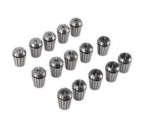 Set di Pinze a Molla in Acciaio Ad Alta velocità 15 Pezzi ER25, Comodo Stoccaggio con Chiave per Parti di Fresatrici CNC