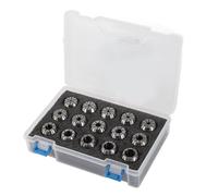 Set di Pinze a Molla in Acciaio Ad Alta velocità 15 Pezzi ER25 SKER2515PC03 Buone Prestazioni Elevata Durezza per Parti di Fresatrici CNC con Chiave Facile Installazione e