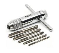 Set di pinze a molla regolabili con impugnatura a T e 5 viti M3-M8 con filettatura metrica per rubinetto e tornio (set da 3)