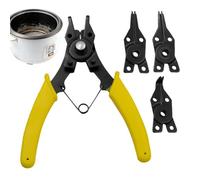 Set di pinze ad anello 4 in 1 resistenti per clip interne ed esterne, strumenti multiuso per riparazioni automobilistiche, manutenzione del motore, gioielli, filo, tubo, lavoro elettrico, officina