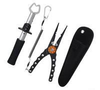 Set di pinze da pesca con pinza per labbro di pesce e rimozione dell'amo per corda per un recupero efficiente dell'amo e taglio della lenza in attività di pesca all'aperto